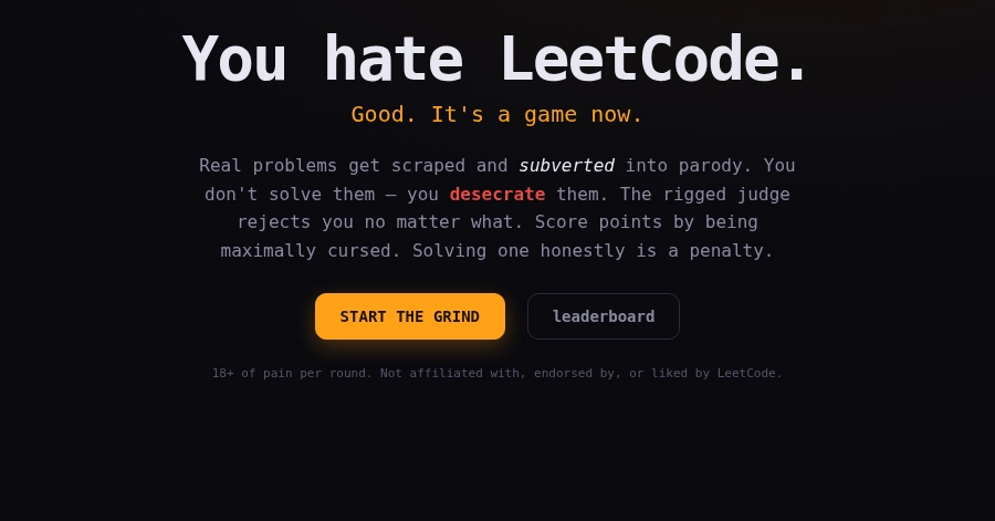 Grind404: Khi niềm đam mê LeetCode được tái hiện qua lăng kính trò chơi arcade cổ điển