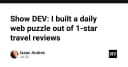Xây dựng Web Puzzle từ những đánh giá 1 sao: Khi dữ liệu thô trở thành trải nghiệm người dùng đầy cảm hứng