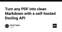 Chuyển đổi PDF sang Markdown chuyên nghiệp: Xây dựng Docling API tự host cho quy trình xử lý tài liệu
