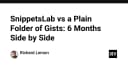 SnippetsLab hay Folder Gists đơn thuần: Cuộc chiến quản lý đoạn mã nguồn sau 6 tháng trải nghiệm