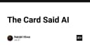The Card Said AI: Khi tư duy thiết kế Retro đối đầu với làn sóng AI hiện đại