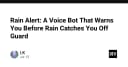 Xây dựng hệ thống cảnh báo mưa thông minh: Khi Voice Bot trở thành trợ lý thời tiết cá nhân