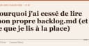 Tại sao tôi từ bỏ tệp backlog.md cá nhân và giải pháp thay thế hiệu quả hơn cho lập trình viên